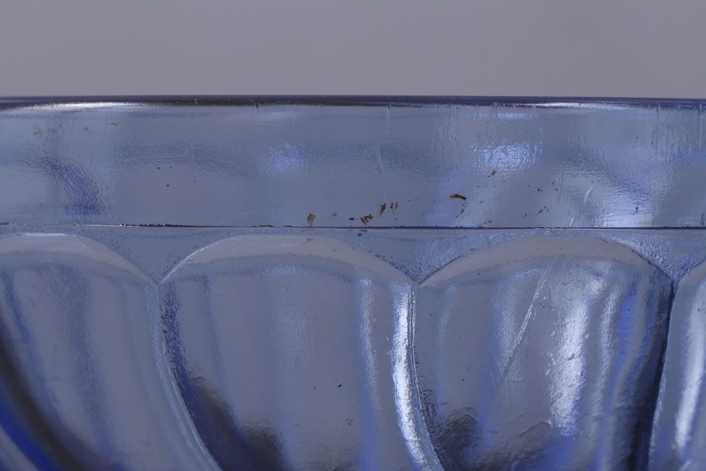 アンティーク雑貨　昭和レトロ　アンティーク氷コップ3個セット(プレスガラス)(3)
