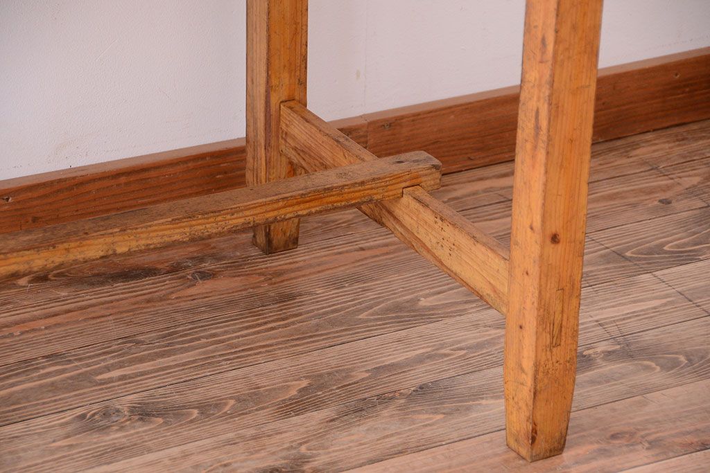 アンティーク家具　和製アンティーク　古い木のシンプルな平机