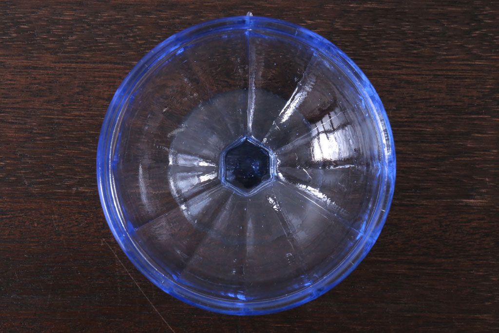 アンティーク雑貨　昭和レトロ　氷コップ2個セット(プレスガラス)(3)