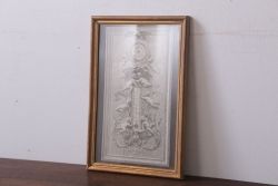 アンティーク雑貨　イギリスビンテージ　壁掛け絵画　フレーム(天使)