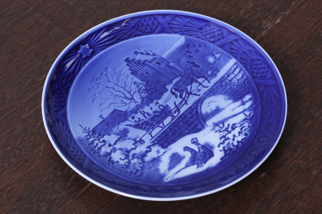 アンティーク雑貨　中古　ROYAL COPENHAGEN(ロイヤルコペンハーゲン)　イヤープレート　1999年