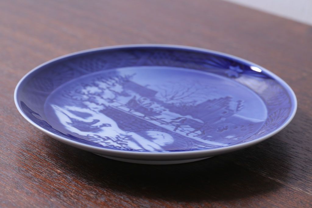 アンティーク雑貨　中古　ROYAL COPENHAGEN(ロイヤルコペンハーゲン)　イヤープレート　1999年