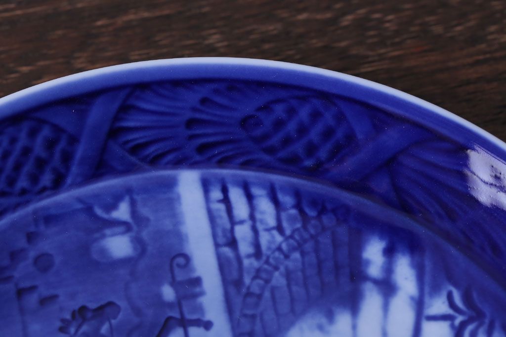 アンティーク雑貨　中古　ROYAL COPENHAGEN(ロイヤルコペンハーゲン)　イヤープレート　1999年