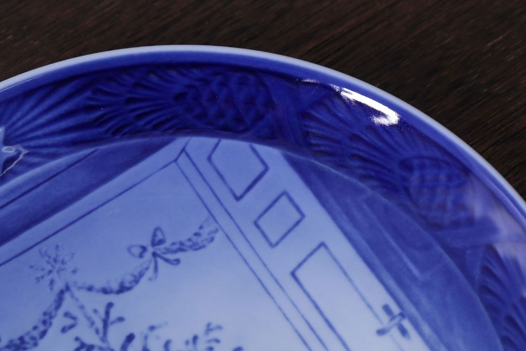 アンティーク雑貨　中古　ROYAL COPENHAGEN(ロイヤルコペンハーゲン)　イヤープレート　2000年