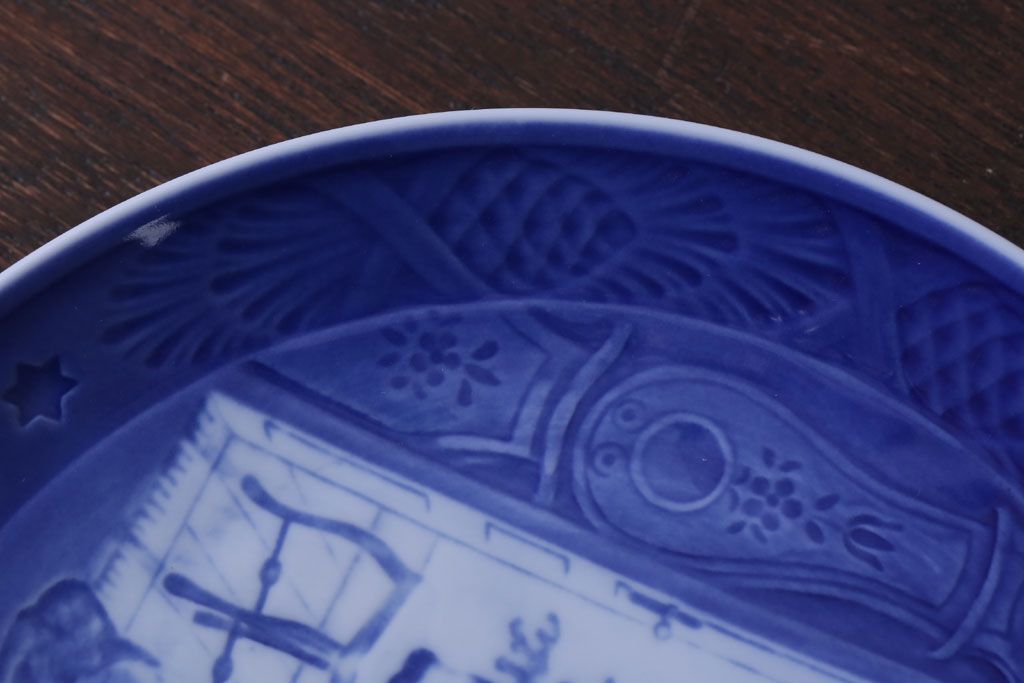 アンティーク雑貨　中古　ROYAL COPENHAGEN(ロイヤルコペンハーゲン)　イヤープレート　2000年