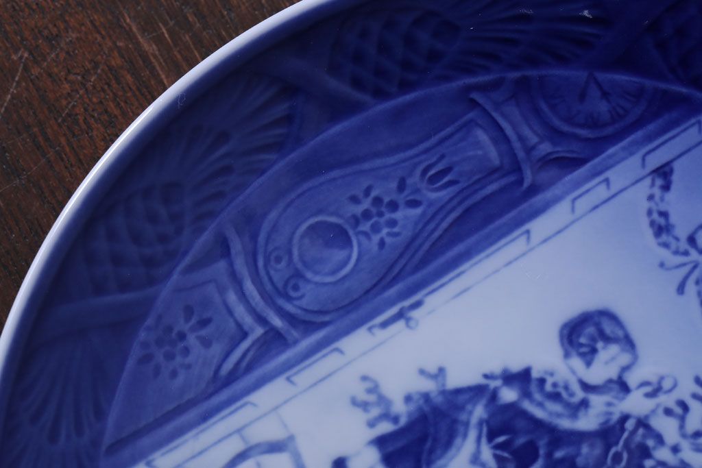 アンティーク雑貨　中古　ROYAL COPENHAGEN(ロイヤルコペンハーゲン)　イヤープレート　2000年