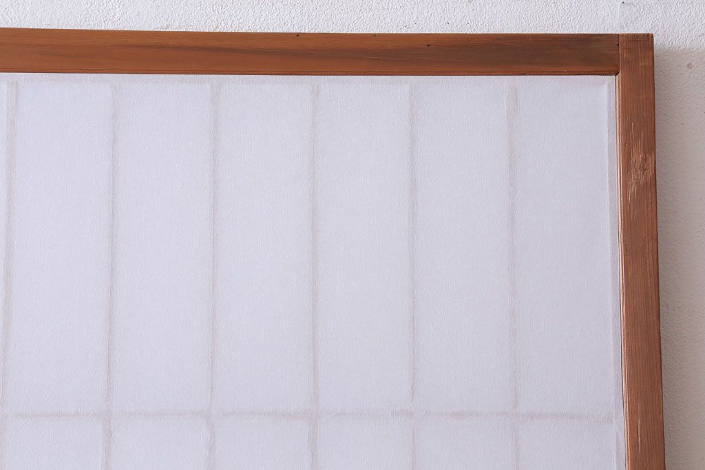 和製アンティーク　腰板黒柿材!デザインガラス入りの古い雪見障子戸2枚セット(1)(引き戸、擦り上げ障子戸、擦上障子戸)