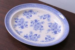 アンティーク雑貨　イギリスWedgwood(ウェッジウッド)　オーバルプレート(平皿)(洋食器)