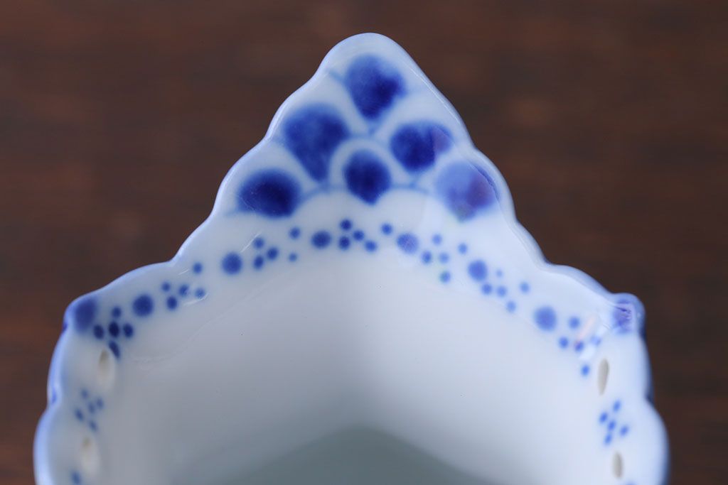 アンティーク雑貨　中古　ROYAL COPENHAGEN(ロイヤルコペンハーゲン)　BLUE FLUTED FULL LACE(ブルーフルーテッド・フルレース)　クリーマー(洋食器)