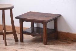 アンティーク家具　和製アンティーク　天板欅材!シンプルなサイドテーブル