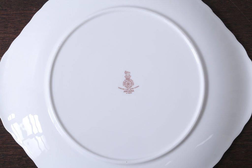 中古 イギリス ROYAL DOULTON(ロイヤルドルトン)　アルカディア　BBプレート(洋食器)