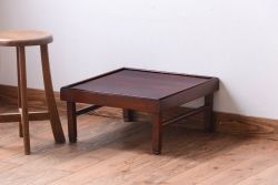 アンティーク家具　和製アンティーク　古い木の小さなアンティークちゃぶ台(座卓)