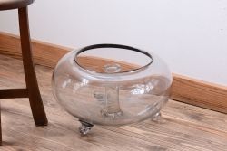 アンティーク雑貨　和製アンティーク　レトロ　大きなガラス鉢(金魚鉢・飾り鉢)