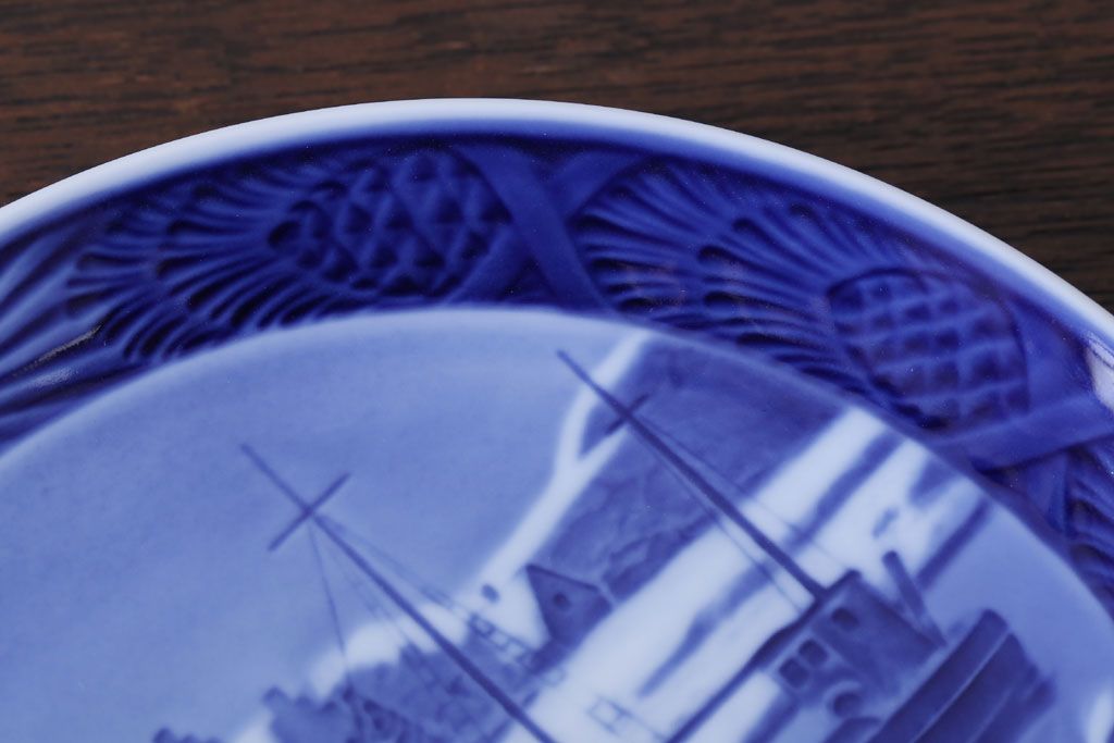 アンティーク雑貨　中古　ROYAL COPENHAGEN(ロイヤルコペンハーゲン)　イヤープレート　1998年