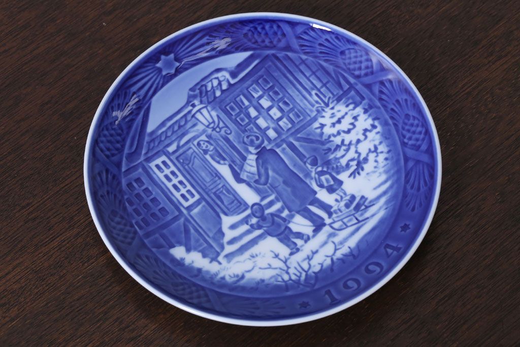 アンティーク雑貨　中古　ROYAL COPENHAGEN(ロイヤルコペンハーゲン)　イヤープレート　1994年