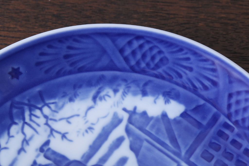 アンティーク雑貨　中古　ROYAL COPENHAGEN(ロイヤルコペンハーゲン)　イヤープレート　1994年
