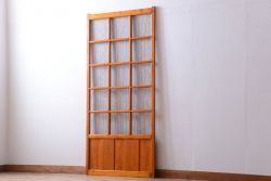 昭和レトロ　古い木製のアンティーク金網戸1枚(建具)
