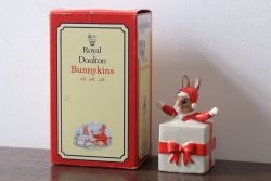 アンティーク雑貨　中古 イギリス ROYAL DOULTON(ロイヤルドルトン)　クリスマスBUNNYKINS　1994