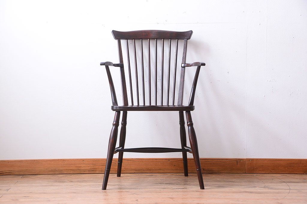 中古美品　松本民芸家具　#95　リーチC型アームチェア(1)