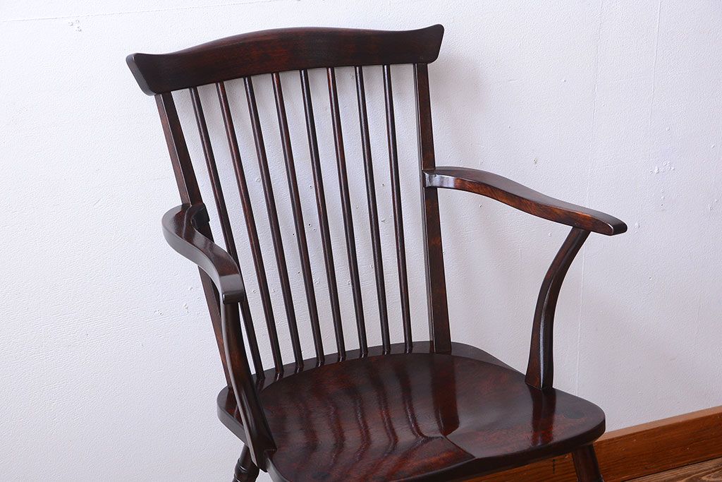 中古美品　松本民芸家具　#95　リーチC型アームチェア(1)