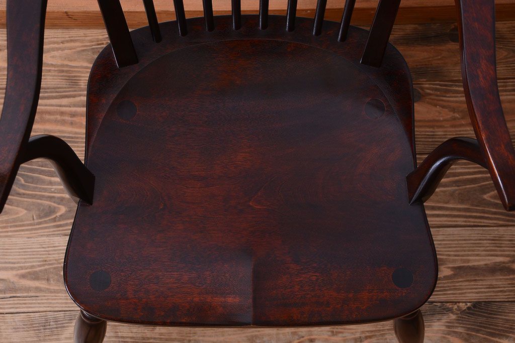 中古美品　松本民芸家具　#95　リーチC型アームチェア(1)