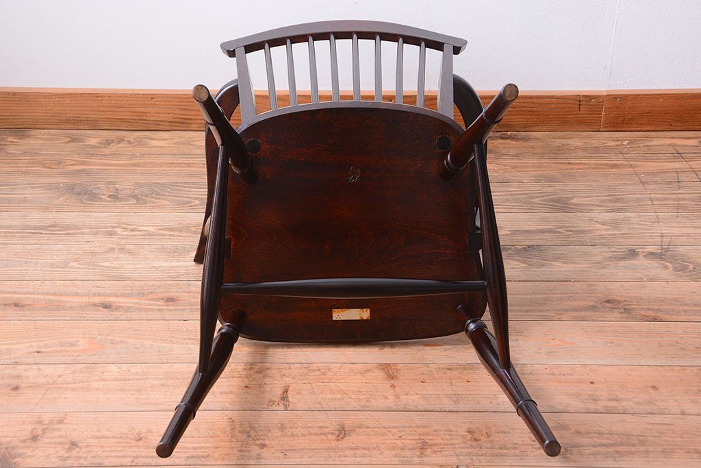 中古美品　松本民芸家具　#95　リーチC型アームチェア(1)