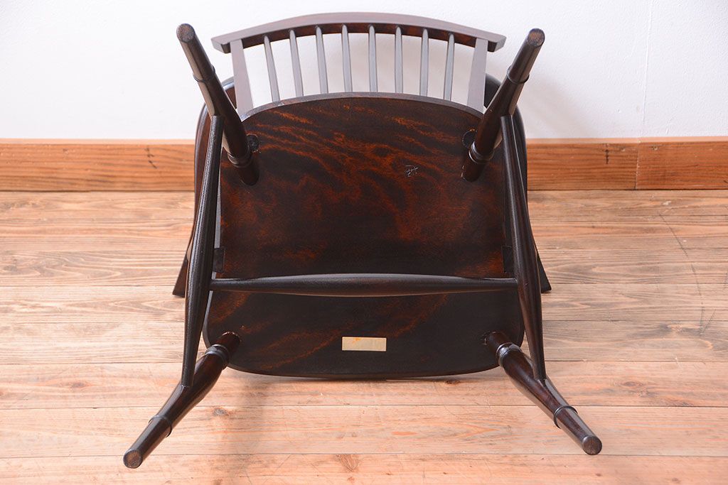 中古美品　松本民芸家具　#95　リーチC型アームチェア(2)