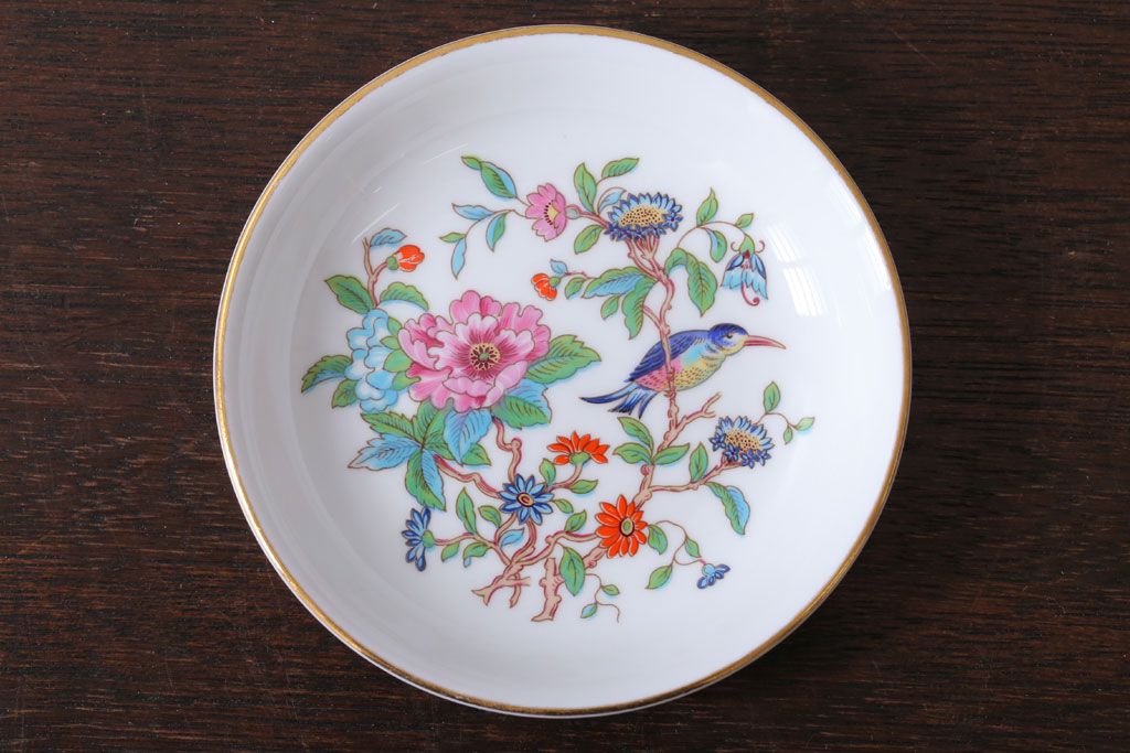 アンティーク雑貨　中古　MINTON (ミントン)など花柄の小皿3枚セット(洋食器)