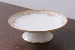 アンティーク雑貨　中古　ノリタケ(Noritake)　CHARLOTTE(シャーロット)　コンポート(フルーツ皿・高台皿)(洋食器)