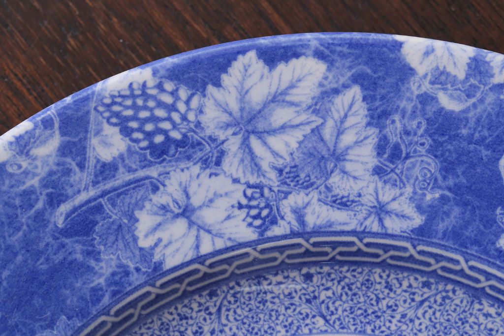 アンティーク雑貨　中古　イギリスWedgwood(ウェッジウッド) vintageblue(ビンテージブルー) 皿2枚(洋食器)