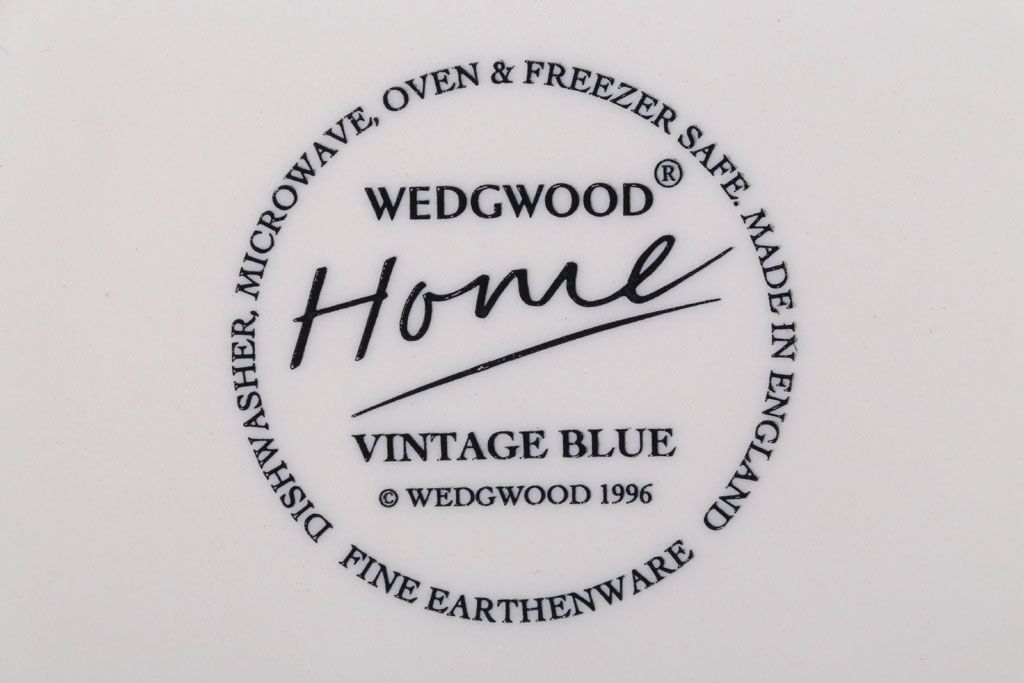 アンティーク雑貨　中古　イギリスWedgwood(ウェッジウッド) vintageblue(ビンテージブルー) 皿2枚(洋食器)