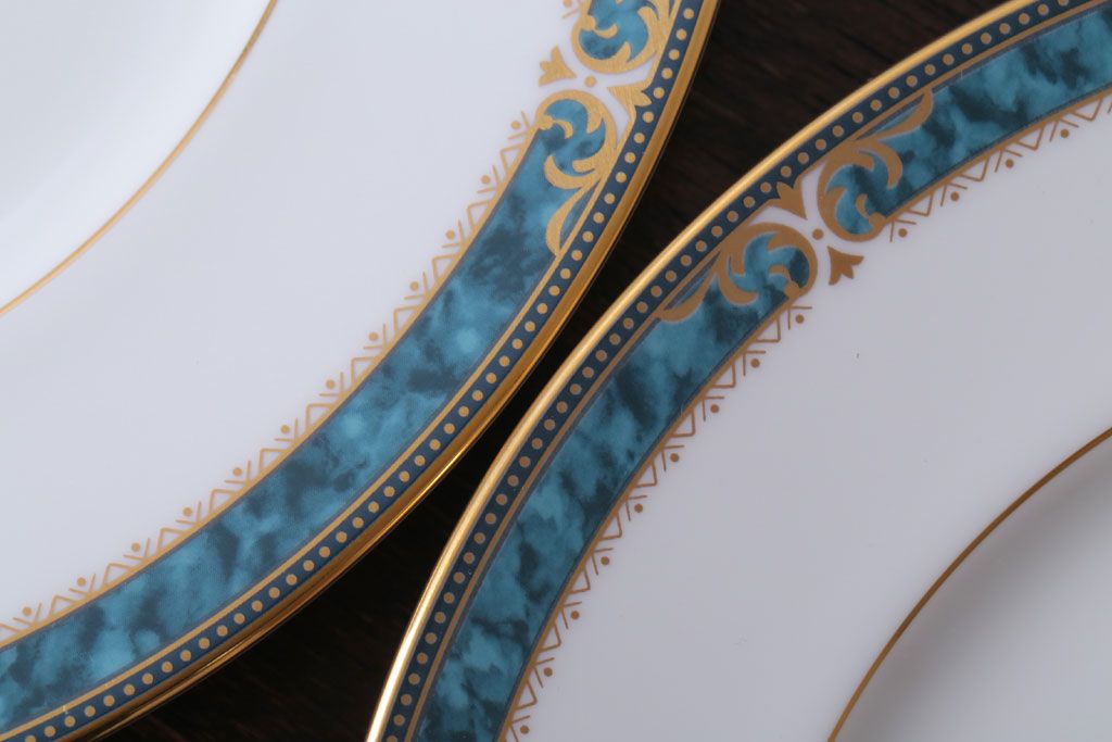 アンティーク雑貨　中古　ノリタケ(Noritake) エセックスコート　プレート2枚(洋食器)