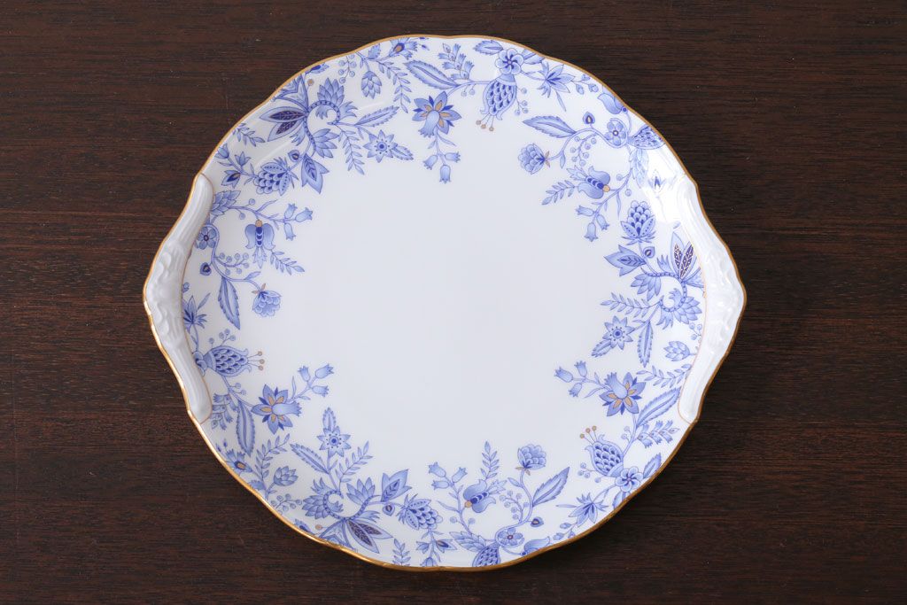 アンティーク雑貨　中古　ノリタケ(Noritake) ブルーソレンティーノ　パーティプレート(洋食器)