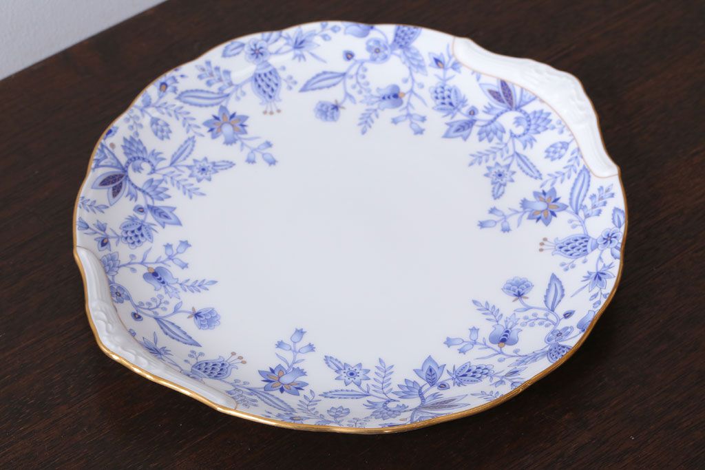 アンティーク雑貨　中古　ノリタケ(Noritake) ブルーソレンティーノ　パーティプレート(洋食器)