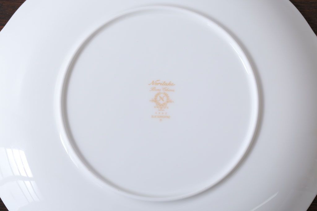 アンティーク雑貨　中古　ノリタケ(Noritake) ブルーソレンティーノ　パーティプレート(洋食器)