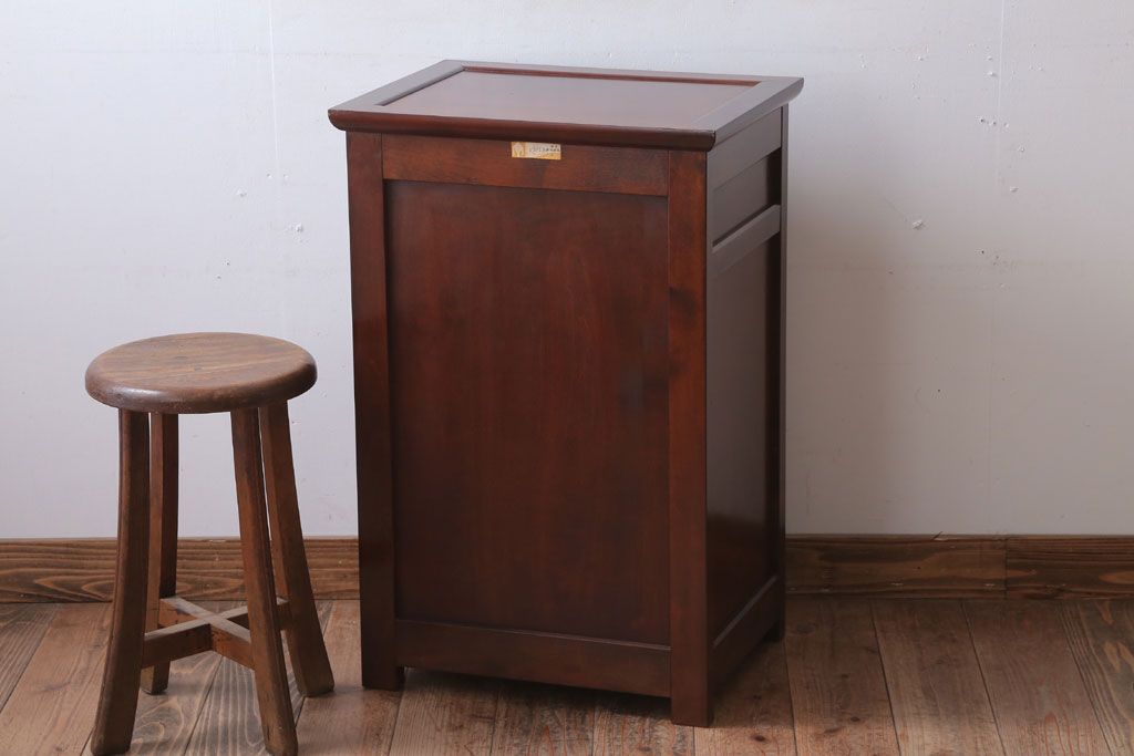 中古　松本民芸家具　C型電話台