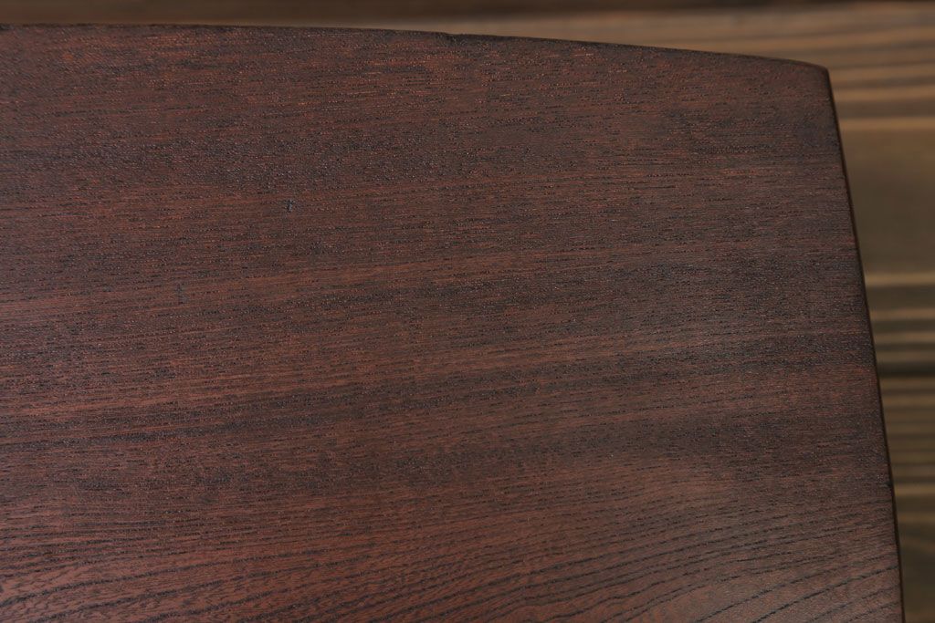 アンティーク雑貨　和製アンティーク　小ぶりな古い木製の角ちゃぶ台