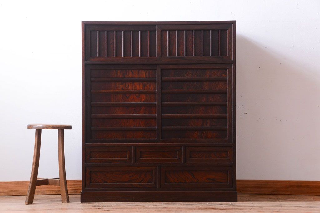 中古　松本民芸家具　M.A 型茶タンス(定価約364000円)