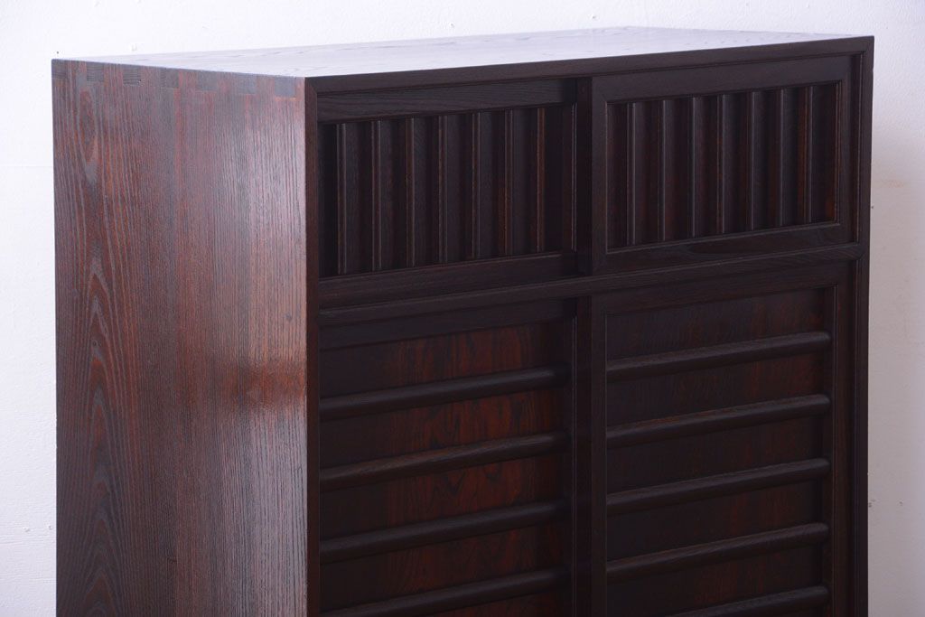 中古　松本民芸家具　M.A 型茶タンス(定価約364000円)