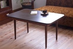 レトロ家具　昭和レトロ　古い木製のセンターテーブル(ちゃぶ台)(2)