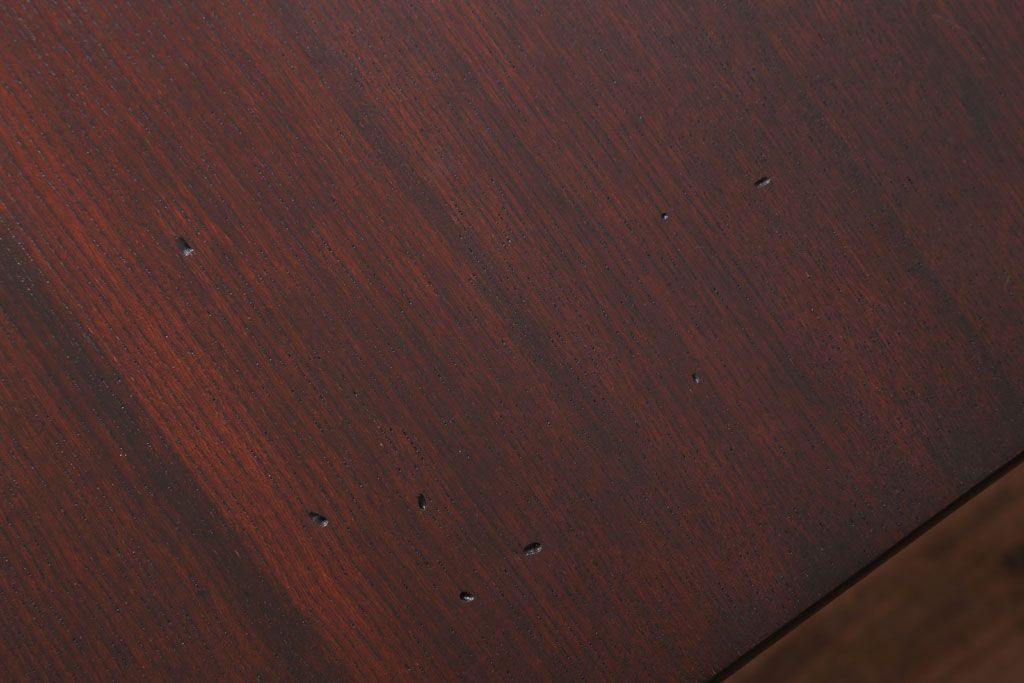 レトロ家具　昭和レトロ　古い木製のセンターテーブル(ちゃぶ台)(2)