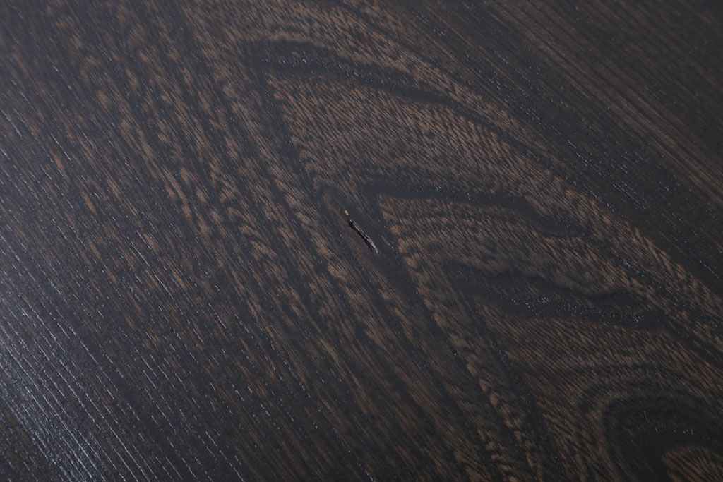 レトロ家具　昭和レトロ　古い木製のラウンドセンターテーブル(ちゃぶ台)(1)