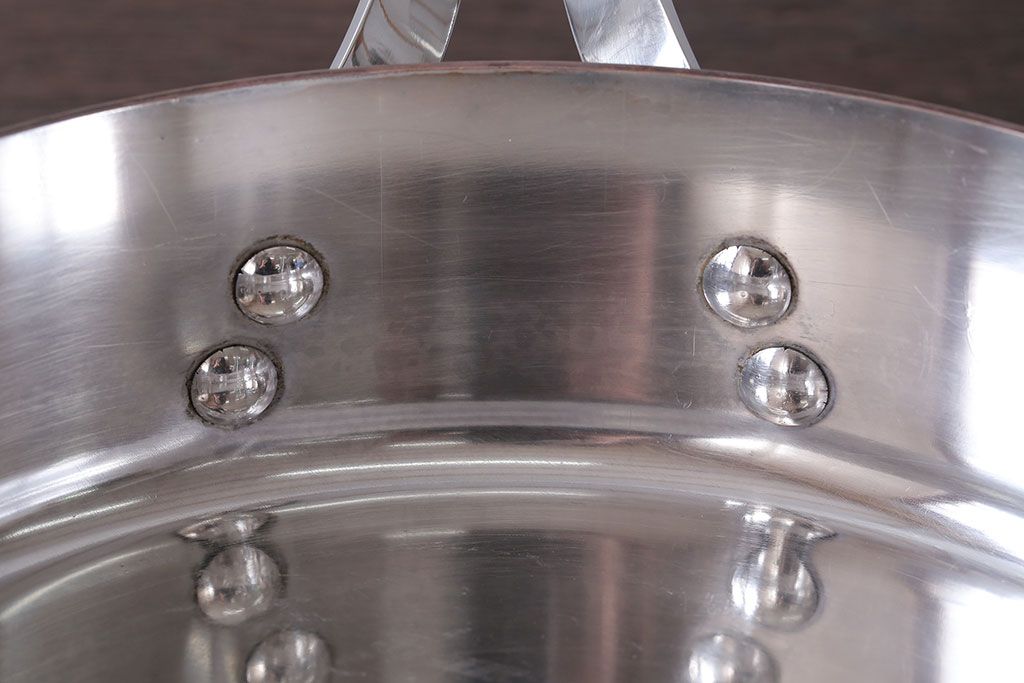 アンティーク雑貨　ビンテージ　デンマークGeorg Jensen(ジョージ・ジェンセン) 銅製の片手鍋(2)
