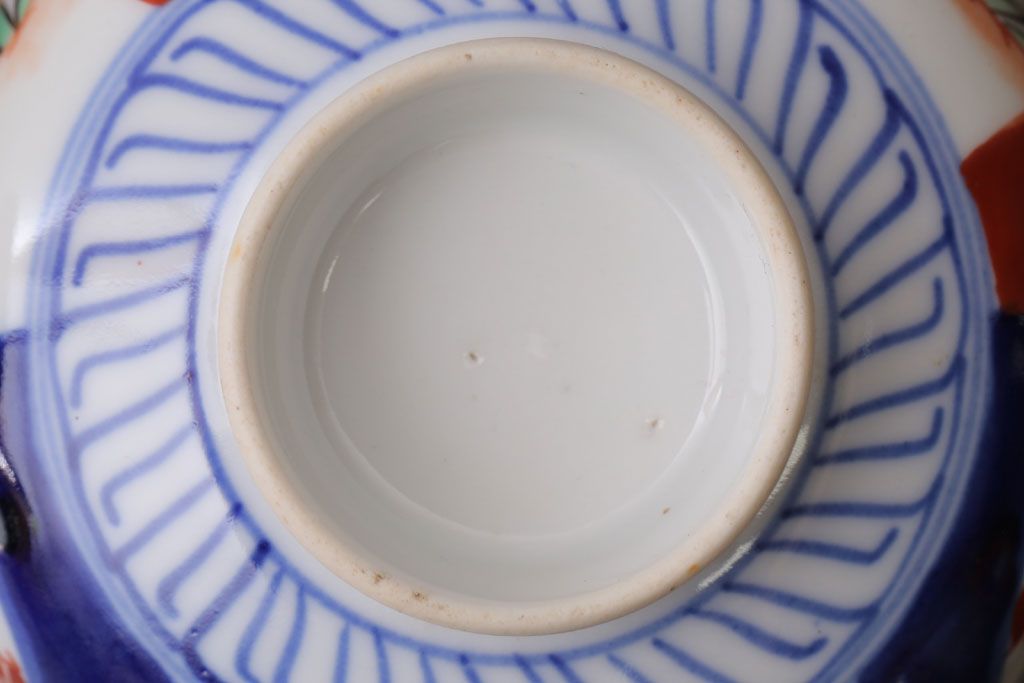 アンティーク雑貨　アンティーク　大正〜昭和初期　色絵茶碗2客セット