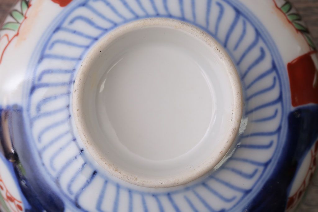 アンティーク雑貨　アンティーク　大正〜昭和初期　色絵茶碗3客セット
