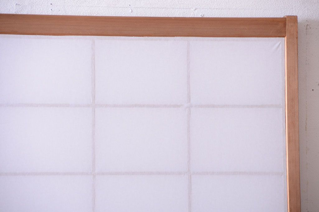 中古　直ガラス障子戸2枚セット(雪見障子戸、引き戸、擦り上げ障子戸、擦上障子戸)(2)