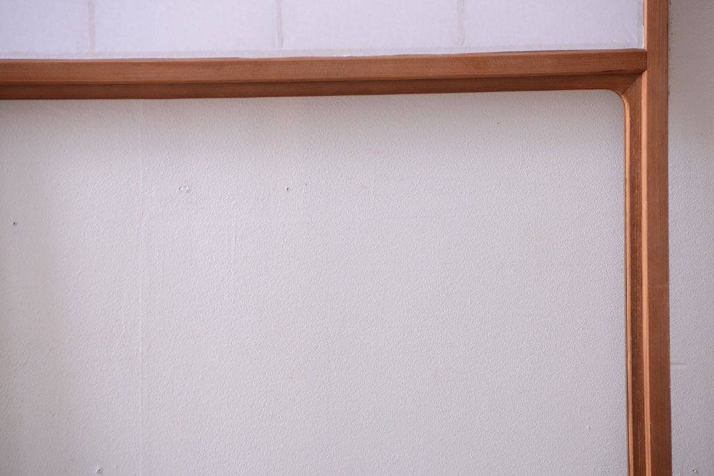 中古　直ガラス障子戸2枚セット(雪見障子戸、引き戸、擦り上げ障子戸、擦上障子戸)(2)