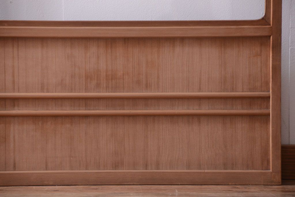 中古　直ガラス障子戸2枚セット(雪見障子戸、引き戸、擦り上げ障子戸、擦上障子戸)(2)