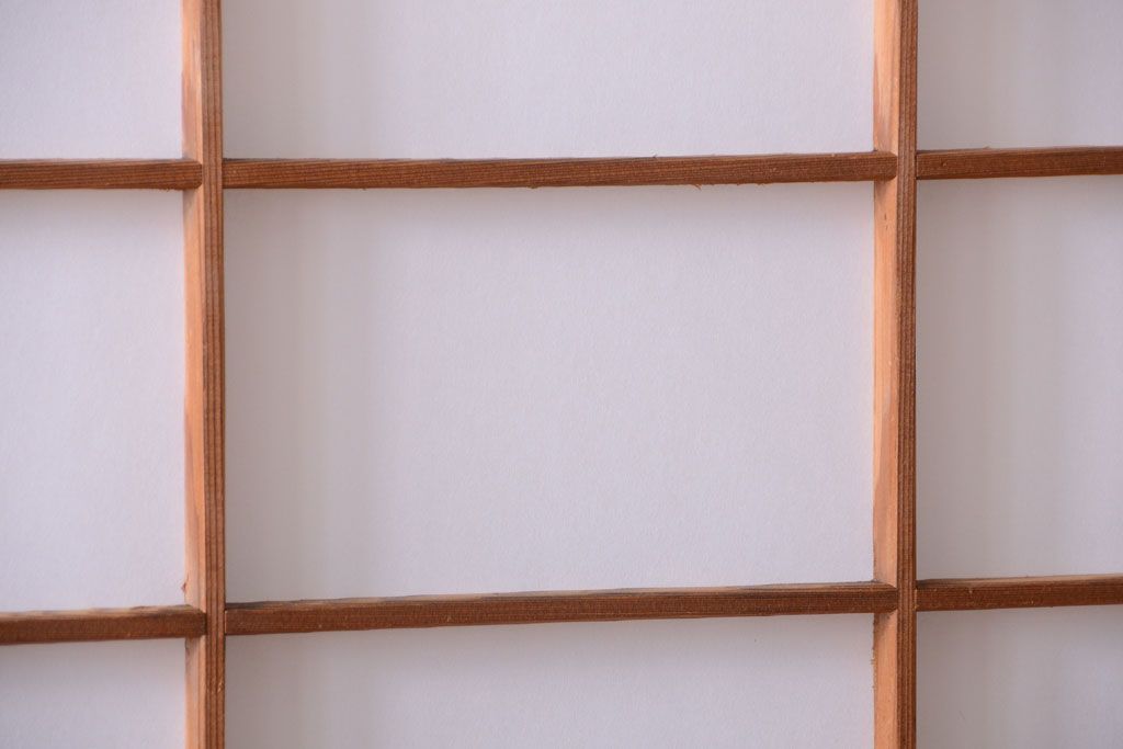 中古　直ガラス障子戸4枚セット(雪見障子戸、引き戸、擦り上げ障子戸、擦上障子戸)(1)