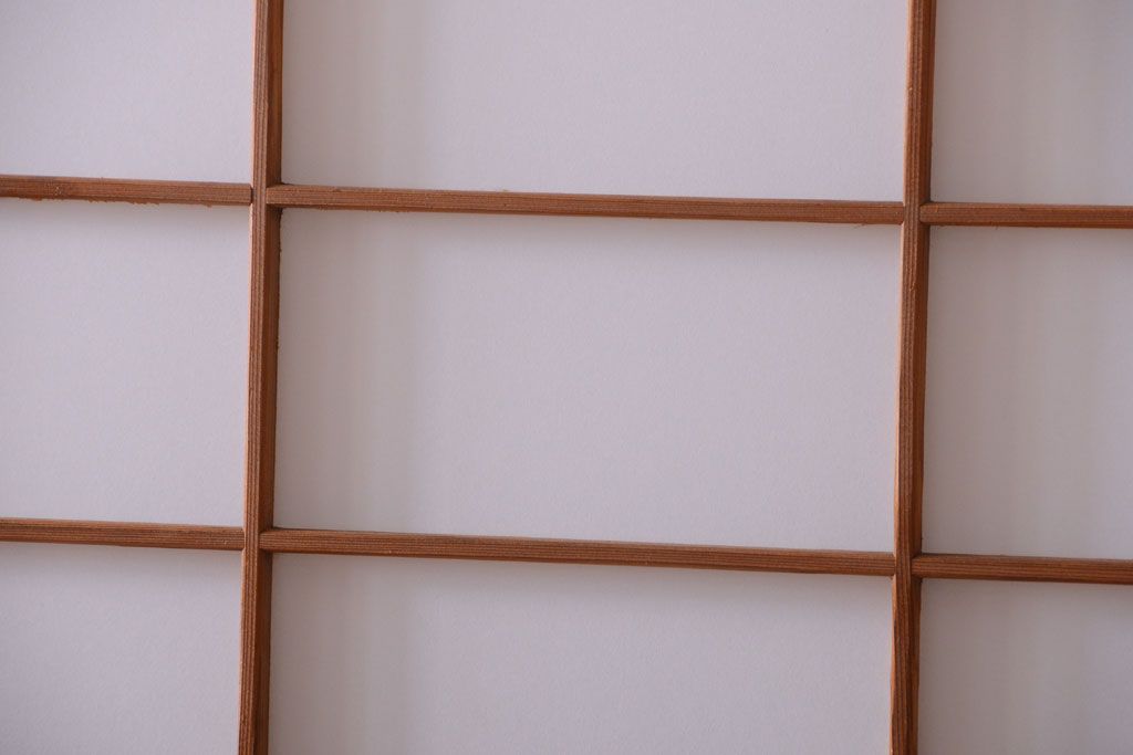 中古　直ガラス障子戸4枚セット(雪見障子戸、引き戸、擦り上げ障子戸、擦上障子戸)(2)